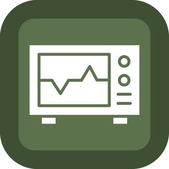 Ecg Geometric Mobile App Mark vector