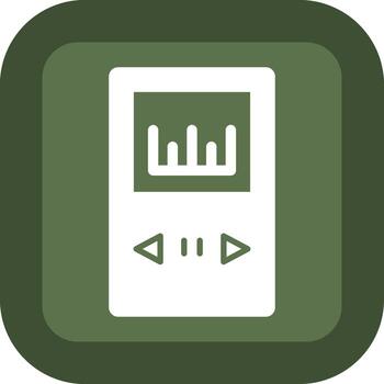 Music Player Sharp Linear Edge Mark vector