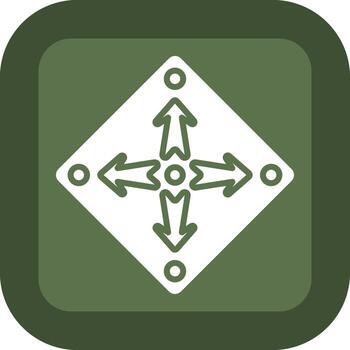 Expand Arrow Digital Application Concept Design vector