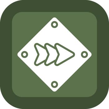 Forward Arrow Soft Outline Style Graphic vector