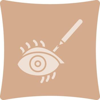 Eyeliner Outlined Frame Graphic Object vector