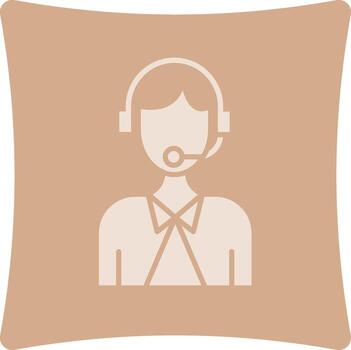 Customer Service Outlined Frame Graphic Object vector