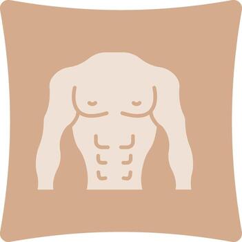 Body Builder Flat User Interface Form vector