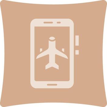 Flight Mode Thin Line Art Element vector