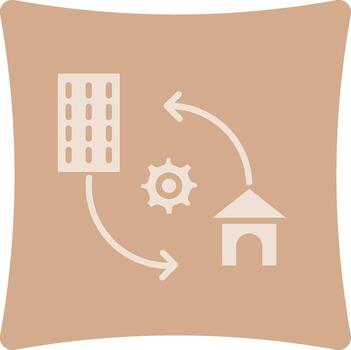 Hybrid Work Application Focused UI Design vector