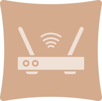 Wifi enrutador codificado usuario interfaz símbolo vector