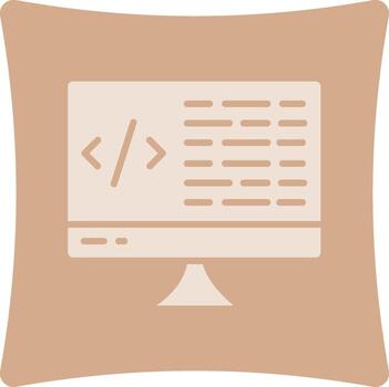 Coding Sleek Modern Visual Mark vector