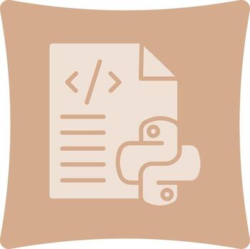 Python Gradient Themed Symbol vector