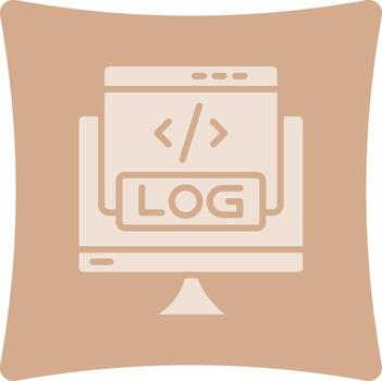 Logs Coded User Interface Symbol vector