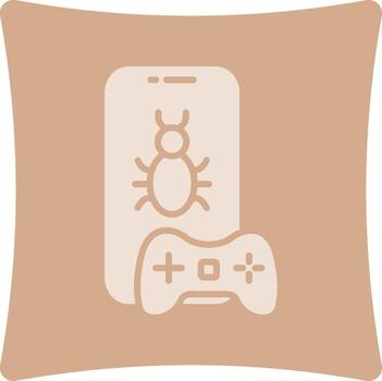 Bug Detector Neon Style UI Symbol vector