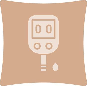 Glucose Meter Custom Line Based Element vector