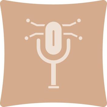 Speech Recognition Dark Mode Style Symbol vector