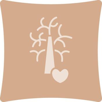 hug Tree Simplified Thin Line Mark vector