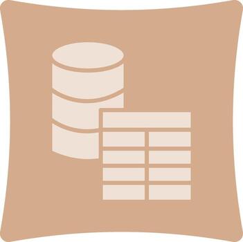 Database Table Tech Inspired Graphic Form vector