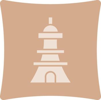 eiffel interactivo estilo símbolo vector