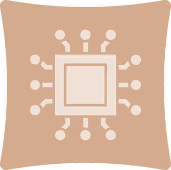 Processor Color Block Style Badge vector