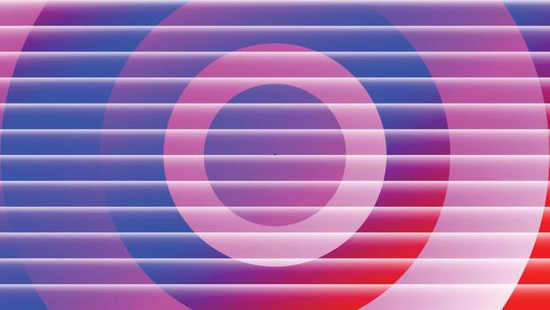 Abstract colorful concentric circles design vector