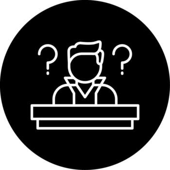 Critical Questioning Phase Line Circle Inverted vector