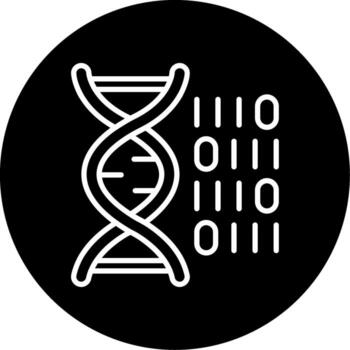 Genetic Code Structure Line Circle Inverted vector