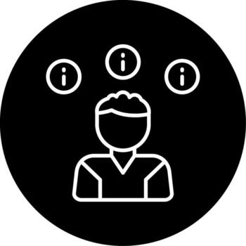 Critical Problem Alert Line Circle Inverted vector