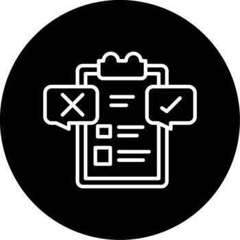 Product Testing Process Symbol Line Circle Inverted vector