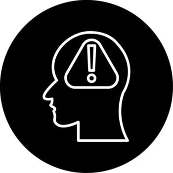 Focused Attention Span Line Circle Inverted vector