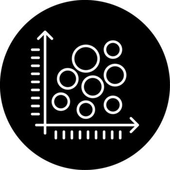 Data Bubble Chart Line Circle Inverted vector