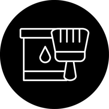 Protective Varnish Coat Line Circle Inverted vector