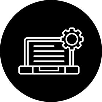Working Conditions Policy Line Circle Inverted vector