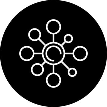 Molecule Structural Model Line Circle Inverted vector