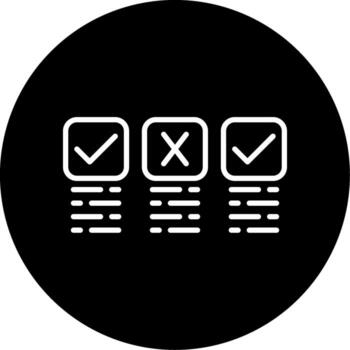 Quality Assurance Testing Line Circle Inverted vector