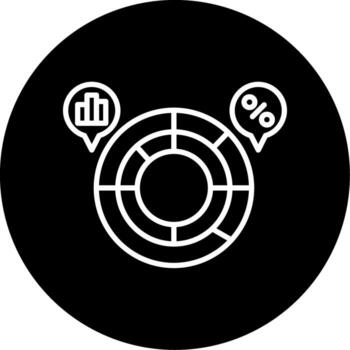 Circular Data Graph Line Circle Inverted vector