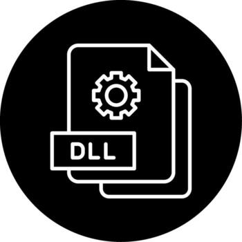 Dynamic DLL File Line Circle Inverted vector