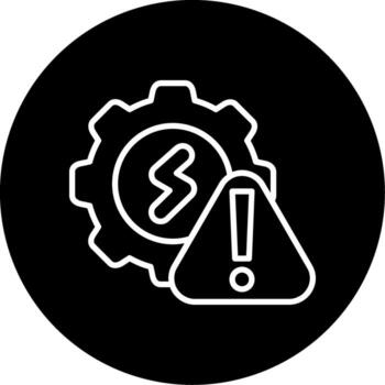 Electrical Troubleshooting Process Line Circle Inverted vector