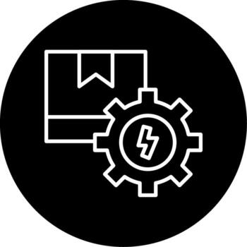 Renewable Energy Source Line Circle Inverted vector