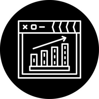 Project Progress Status Line Circle Inverted vector