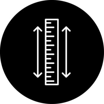 Measuring Ruler Scale Line Circle Inverted vector