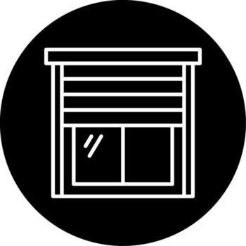 Glass Window Frame Line Circle Inverted vector