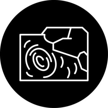 Ocean Swirl Current Pattern Line Circle Inverted vector