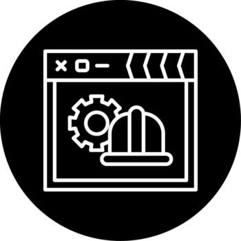 Soon To Launch Line Circle Inverted vector