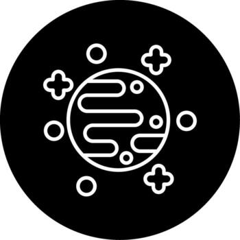 Planet Earth Globe Line Circle Inverted vector