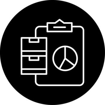 Warehouse Material Management System Line Circle Inverted vector