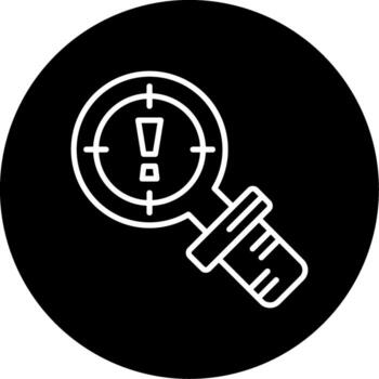 Issue Encounter Report Line Circle Inverted vector