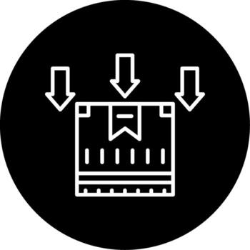 Secure Packing Process System Line Circle Inverted vector