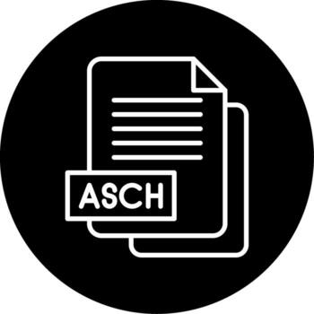 Ascii Asch File Line Circle Inverted vector