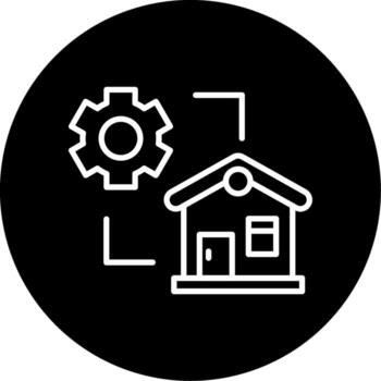 Device Configuration Settings Line Circle Inverted vector