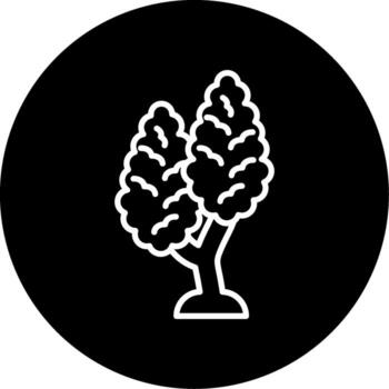 kalleri Pera árbol línea circulo invertido vector