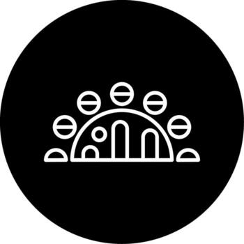 Planet Earth Map Line Circle Inverted vector