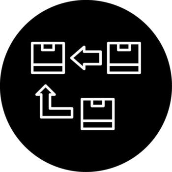 Last In Storage Rule Line Circle Inverted vector