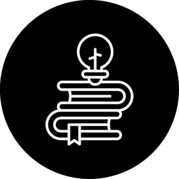 conocimiento base artículos línea circulo invertido vector